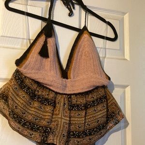 America Eagle backless shirt